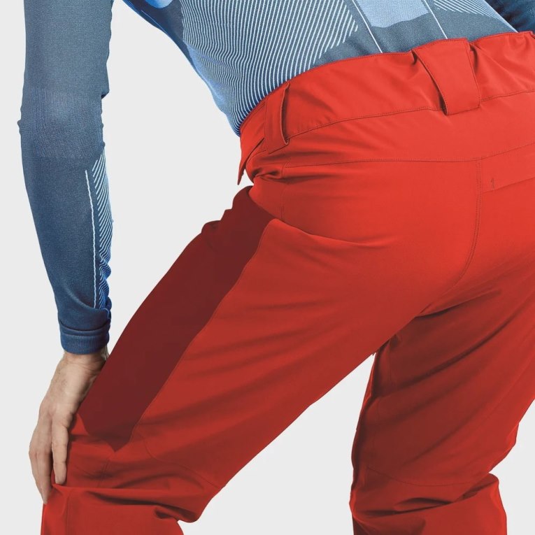 Red Salomon Brilliant Men's Ski Pants | PH 54962O